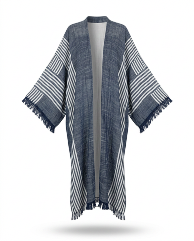 Boundless Striped Boho Kimono