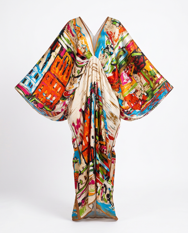 Lively Printed Bohemian Maxi Dress