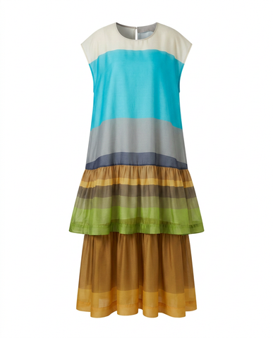 Wanderlust Layered Gradient Maxi Dress