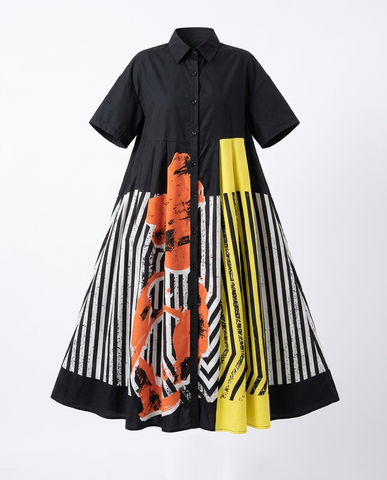 Unstoppable Striped Printed Maxi Dress