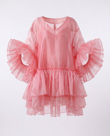 Divine Tiered Ruffle Mini Dress