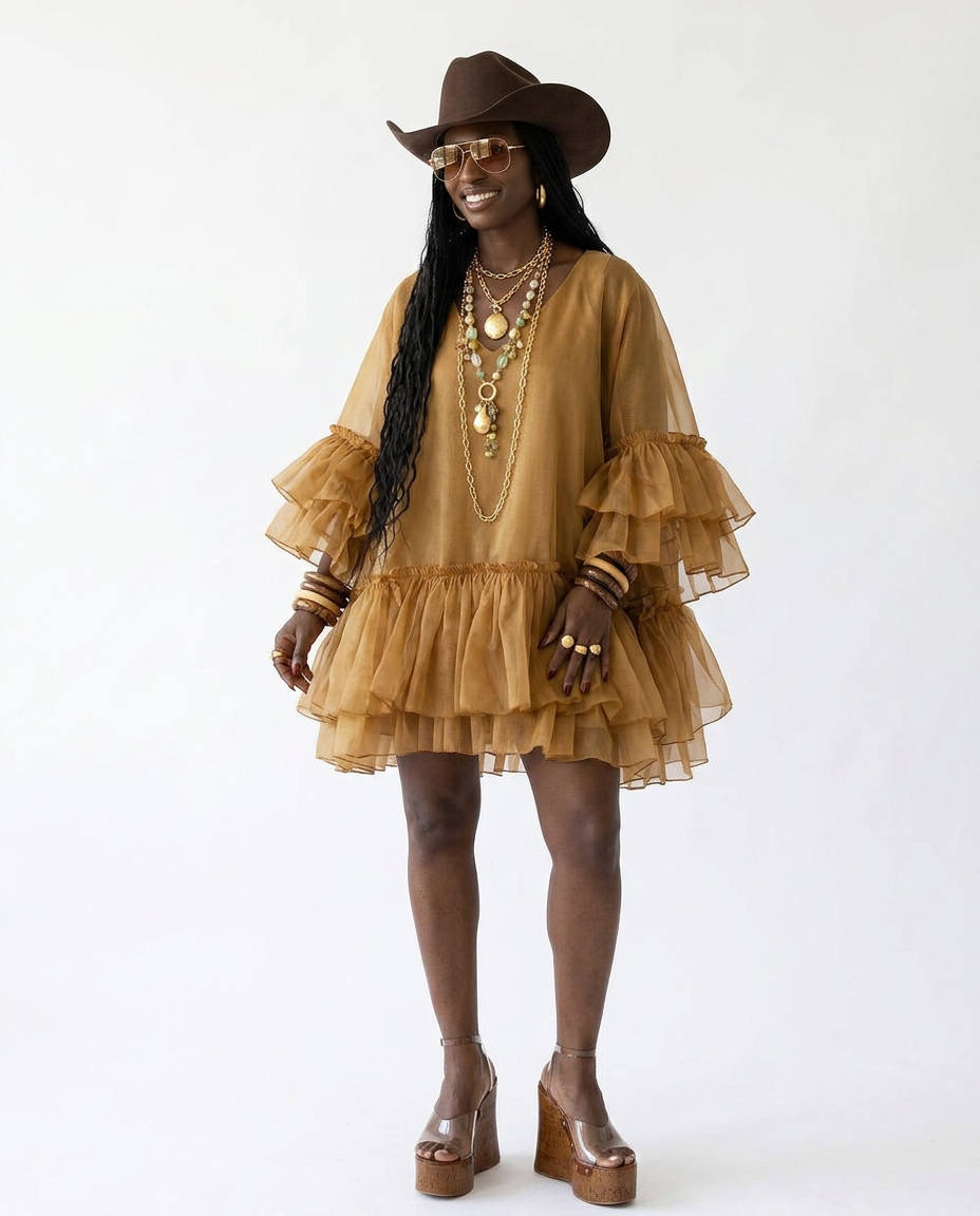 Final Sale Ruffle Mini Dress