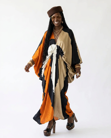 Final Sale Printed Oversized Kaftan