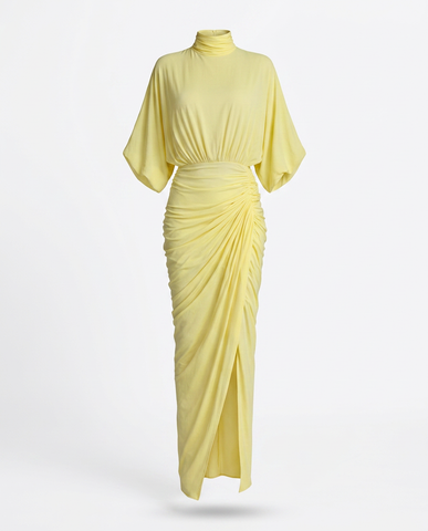 Radiant Pleated High Waist Maxi Dress