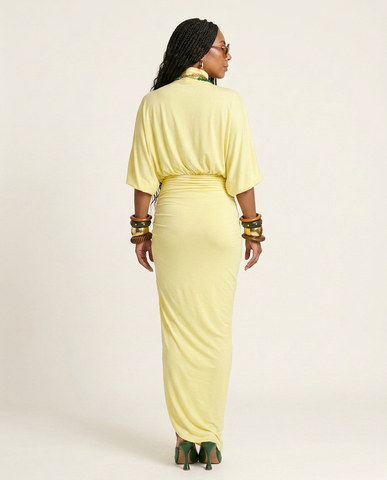 Radiant Pleated High Waist Maxi Dress