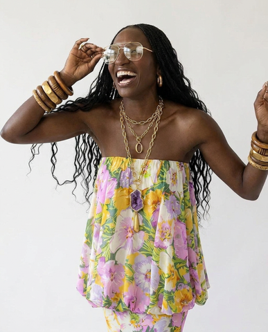 Final Sale Print Maxi Dress