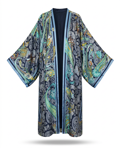 Wanderlust Silk Feeling Boho Kaftan