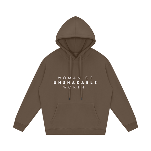 woman of unshakable worth Fleece Hoodie