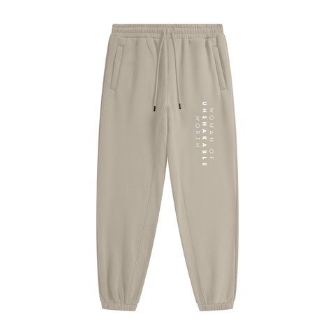 woman of unshakable worth Fleece Joggers