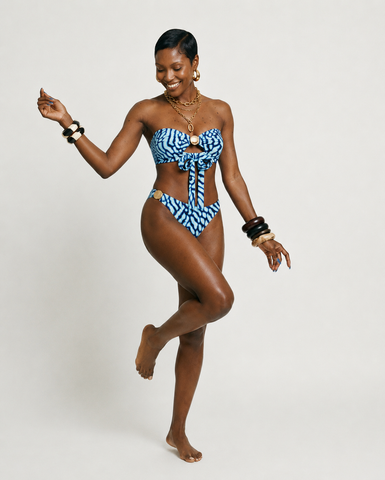 Wanderlust Printed Strappy Bikini Set