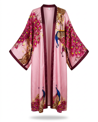 Divine Printed Silk Kimono