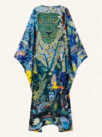 Limitless Twill Silk Printed Kaftan
