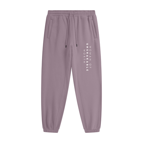 woman of unshakable worth Fleece Joggers