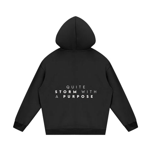 Quite Storm with a purpose Fleece Hoodie