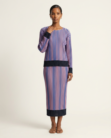 Cerulean & Rose Plissé Knit Set