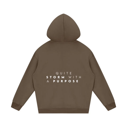 Quite Storm with a purpose Fleece Hoodie