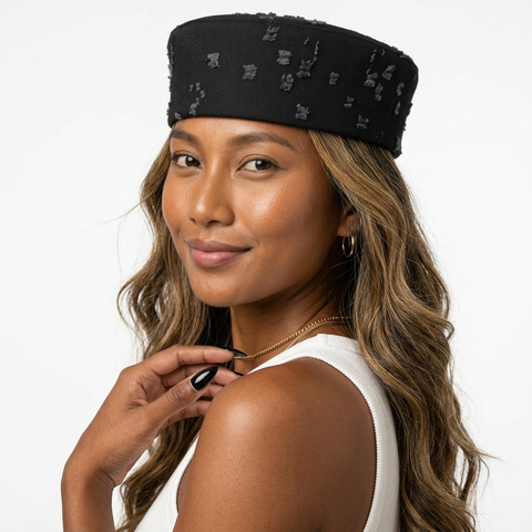 Free Spirit Striped Cotton Beret