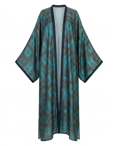 Free Spirit Printed Silk Kaftan