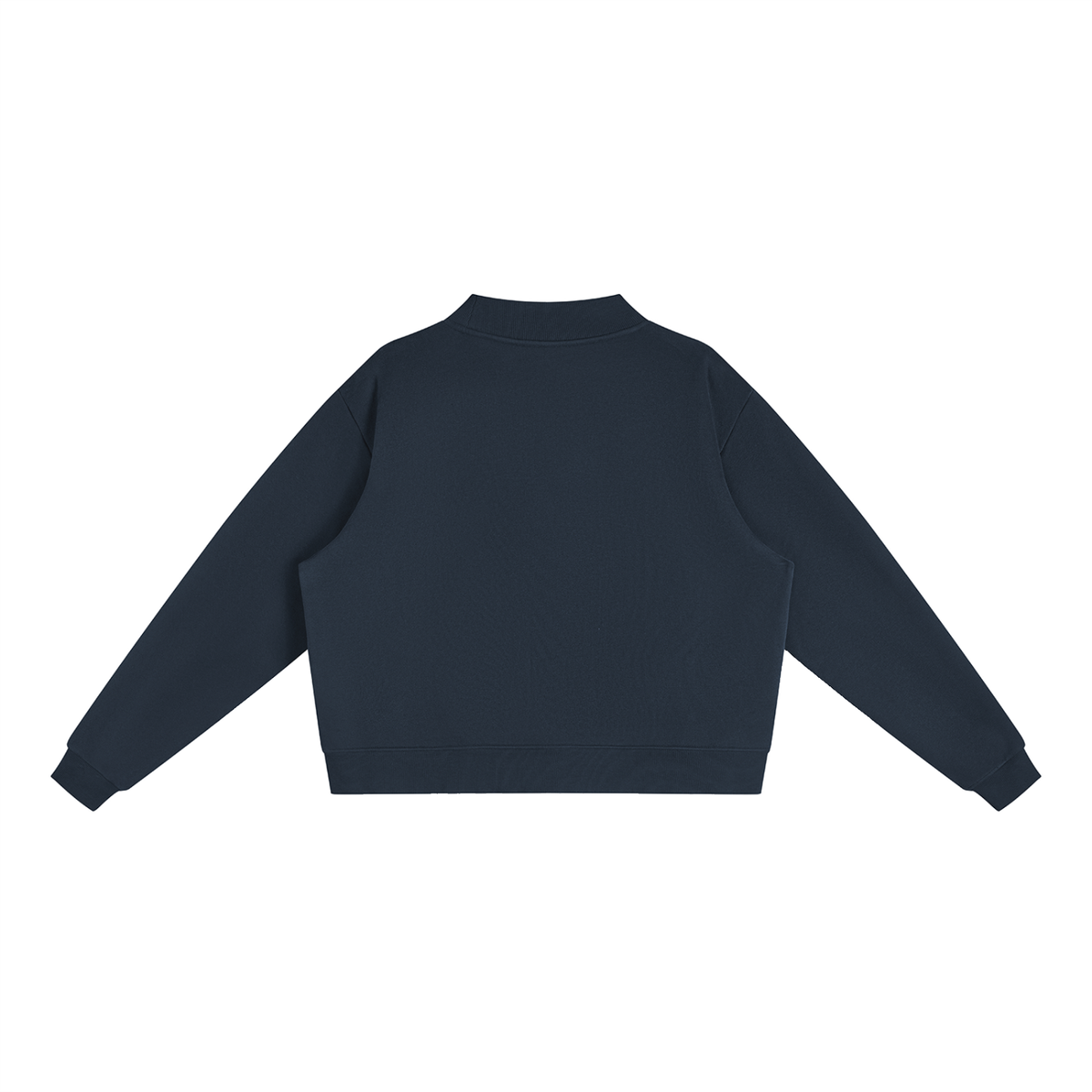 Grounded Oversized Mock-Neck Sweatshirt