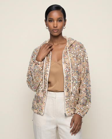 Jubilee Confetti-Sequin Hoodie