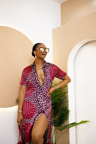 Divine Silk African Ankara Kaftan