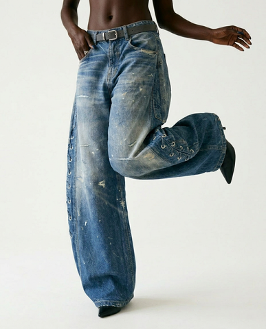Final Sale Wide-Leg Jeans