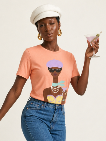 Confident Pearl Illustrated T-Shirt