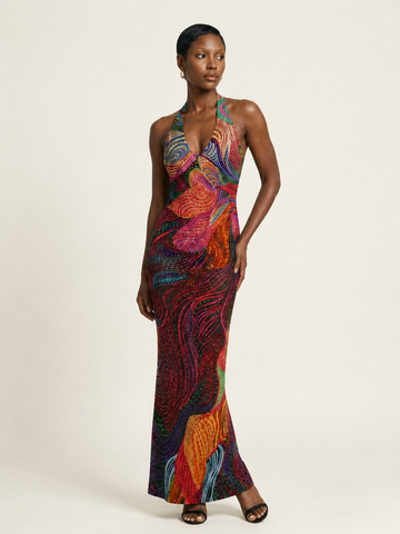 Prism Beaded Gown