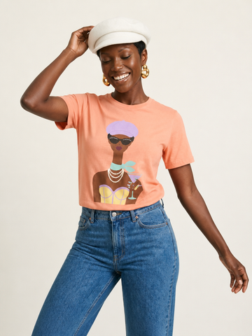 Confident Pearl Illustrated T-Shirt