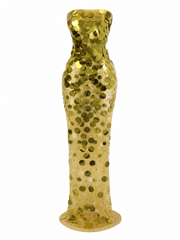 Sterling Pearl Sequin Gown