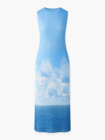 Wanderlust Pleated Ombre Maxi Dress