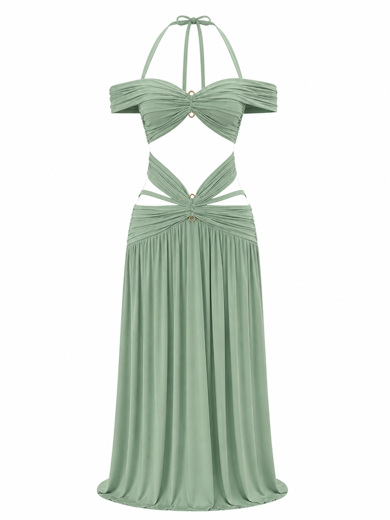 Wanderlust Halter Two-Piece Set