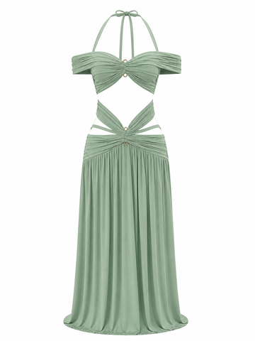 Wanderlust Halter Two-Piece Set