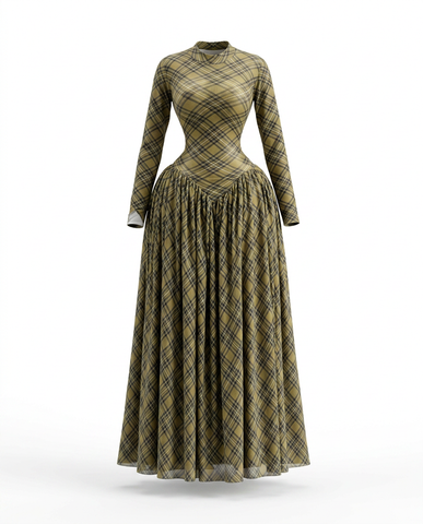 Abundant Printed Pleated Maxi Dress