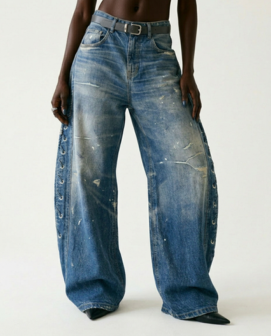 Final Sale Wide-Leg Jeans