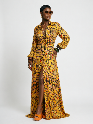 Ethereal Silk Charmeuse Maxi Dress