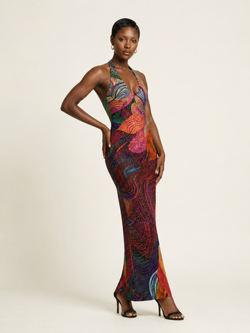 Prism Beaded Gown