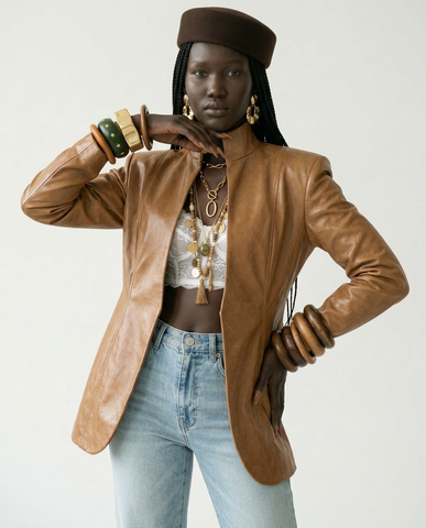 Powerful Hollow Out Blazer