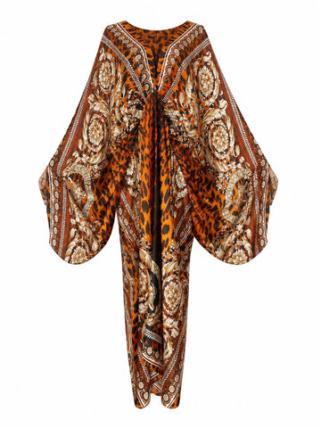 Fierce V-Neck Printed Kaftan