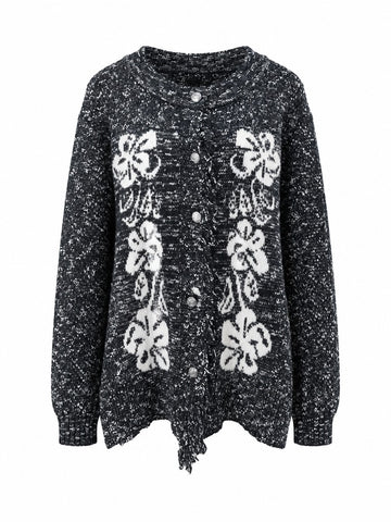 Chosen Jacquard Knit Cardigan