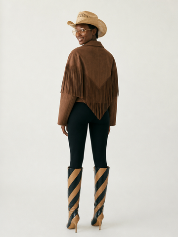 Wild Heart Faux Suede Tassel Jacket