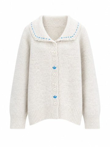 Ethereal Embroidered Knit Cardigan