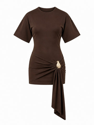Radiant Ruched Mini Dress