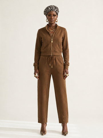 Grounded Drawstring Relaxed Two-Piece Set