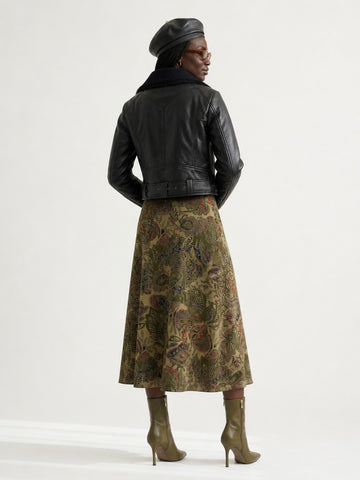 Audacious Cropped Tassel Moto Jacket