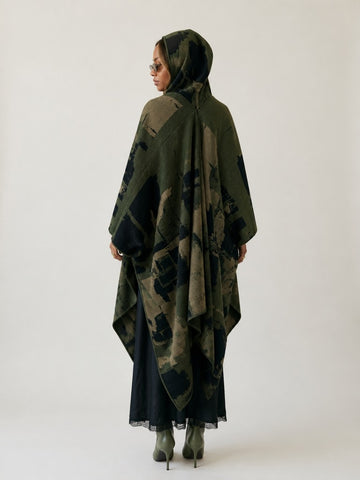 Fearless Printed Hooded Kaftan
