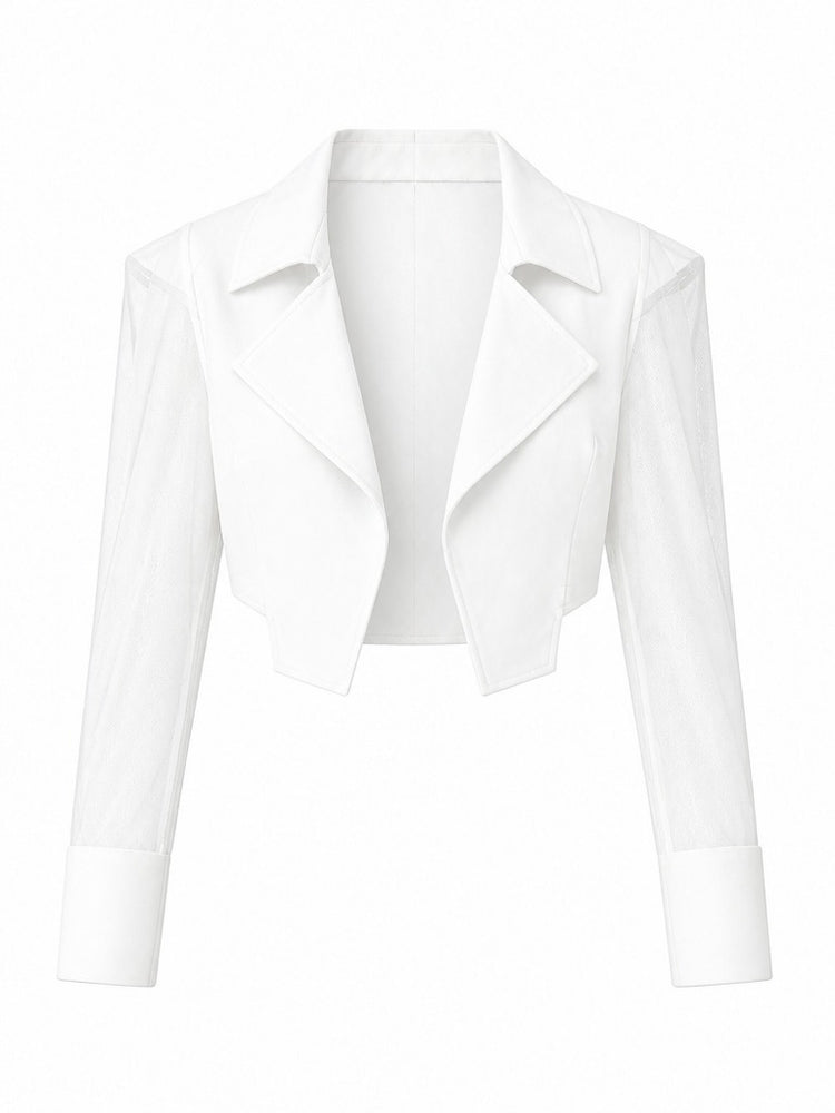 Audacious Mesh Patchwork Blazer