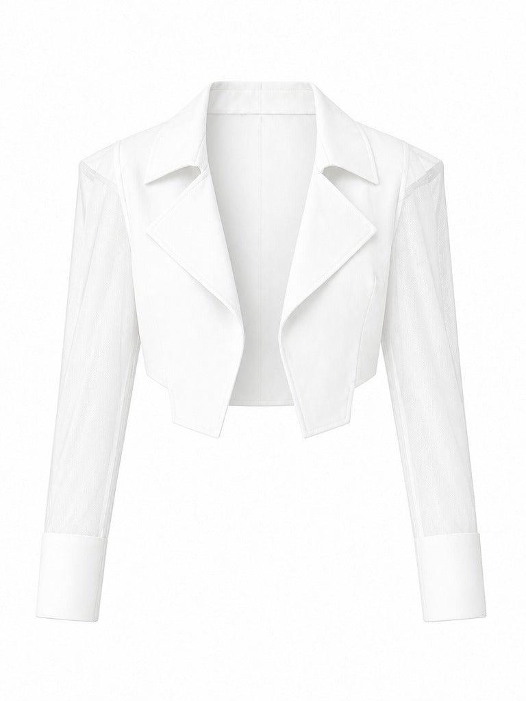Audacious Mesh Patchwork Blazer
