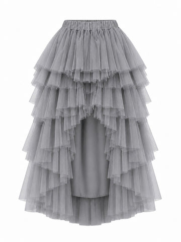 Boundless Tiered Mesh Maxi Skirt