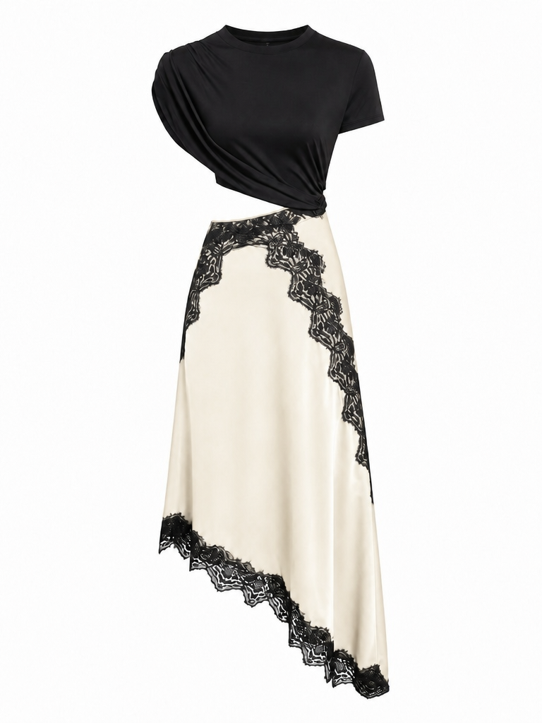Sovereign Lace Trim Maxi Dress